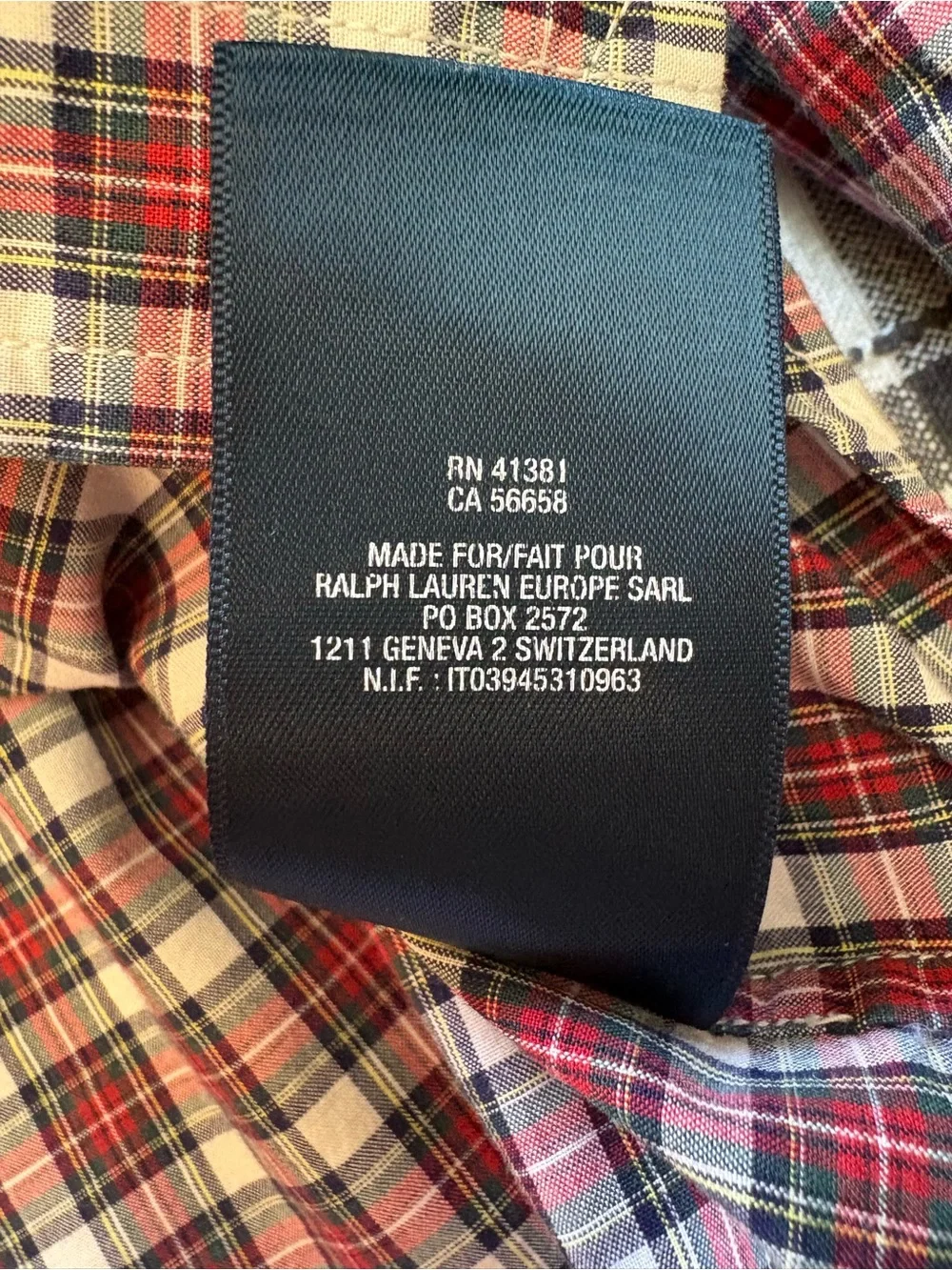 Ralph Lauren Boys S 8 Plaid Button Down Shirt Red White Dress VTG 100% cotton